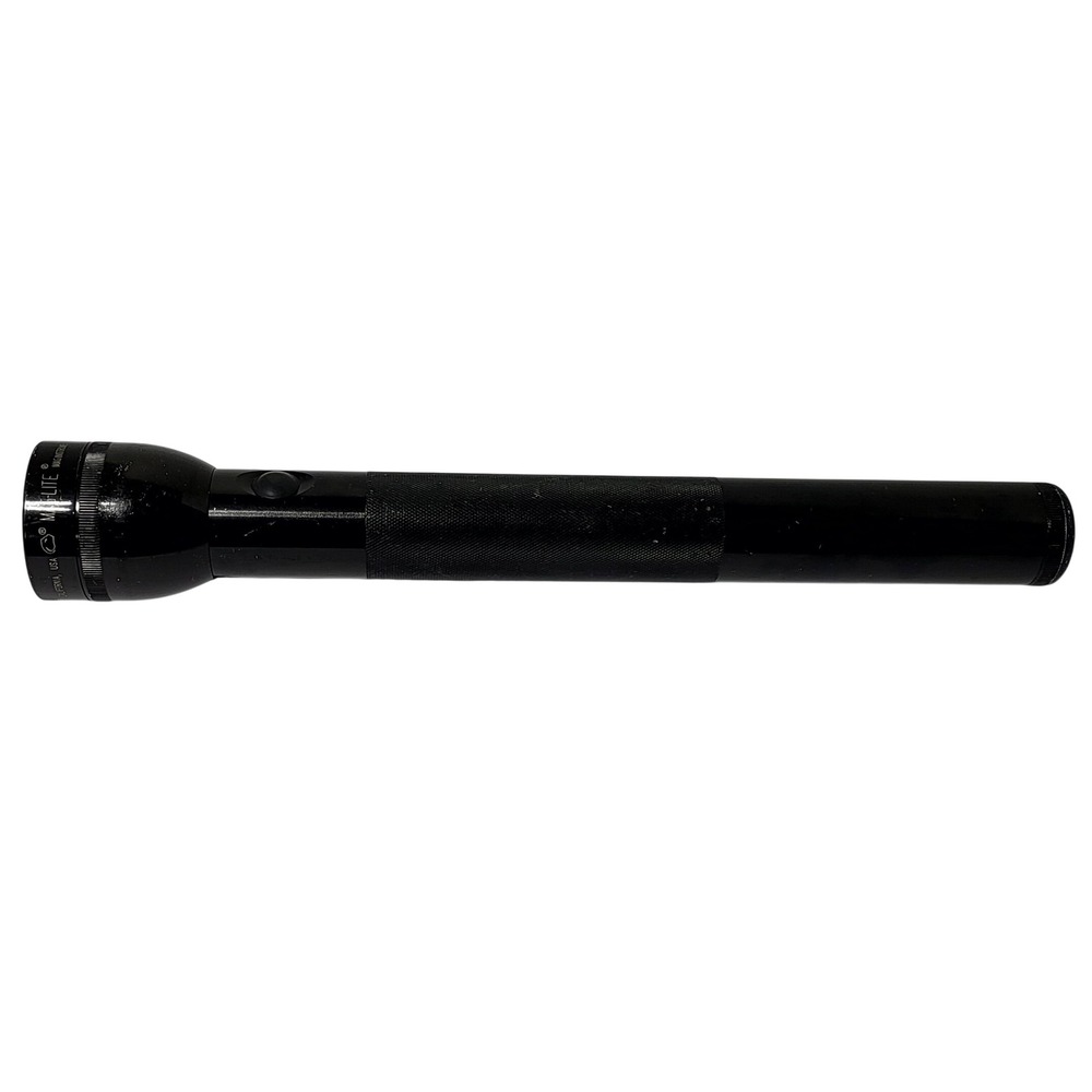 Maglite 4-Cell D Flashlight Black Aluminum Adjustable Beam Vintage D4008944118
